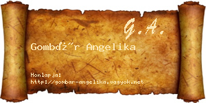 Gombár Angelika névjegykártya
